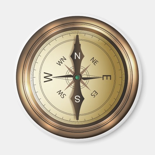 コンパス北南東wes マグネット (正面)