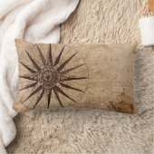 コンパス探査探査年齢世界地図 ランバークッション (ブランケット)