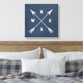 コンパス矢印 キャンバスプリント (インサイチュ (寝室))