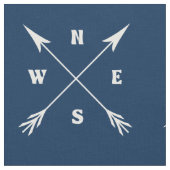 コンパス矢印 ファブリック (クローズアップ)