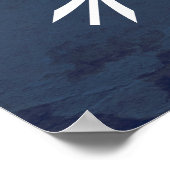 コンパス矢印 ポスター (角)