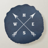 コンパス矢印 ラウンドクッション (裏面)