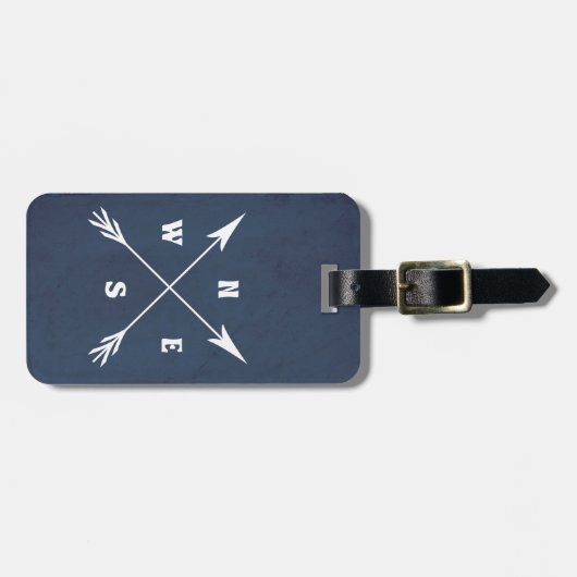 コンパス矢印 ラゲッジタグ (正面横)