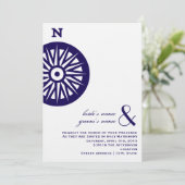 コンパス結婚式招待状 招待状 (スタンド正面)