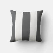 コンパス航海のグレーの縦線 クッション (裏面)