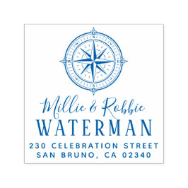 コンパス航海のコースト結婚差出人住所 セルフインキングスタンプ