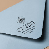 コンパス航海のコースト結婚差出人住所 セルフインキングスタンプ