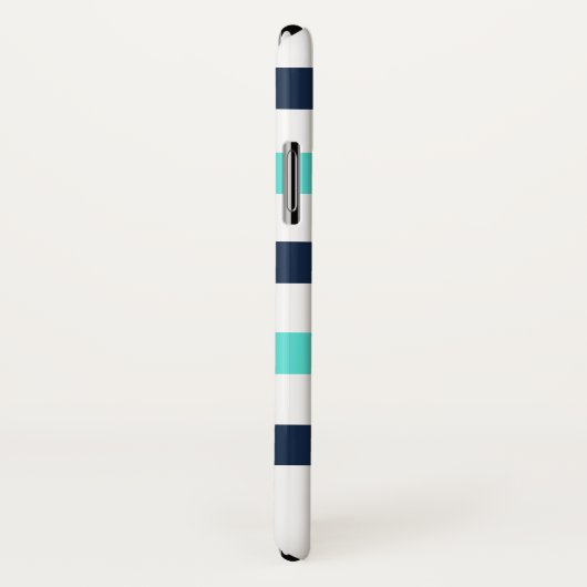 コンパス航海のストライプモノグラム Case-Mate iPhoneケース (裏面/右)