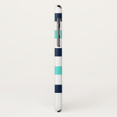 コンパス航海のストライプモノグラム Case-Mate iPhoneケース (裏面/左)