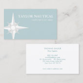 コンパス航海のセーリングとボート 名刺 (正面/裏面)