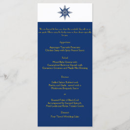 コンパス航海のネイビーイエロー結婚のメニュー メニュー