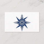 コンパス航海のネイビーイエロー結婚ズ座席表 プレイスカード (裏面)