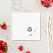 コンパス航海のバラ |パーソナライズされた | スタンダードカクテルナプキン (インサイチュ)