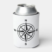 コンパス航海のバラ 缶クーラー (缶正面)