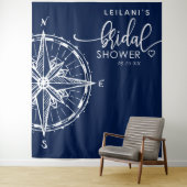 コンパス航海のブライダルシャワーネイビータペストリー タペストリー (インサイチュ)