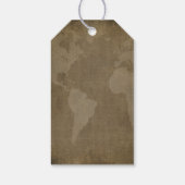 コンパス航海のヴィンテージグローブ結婚の感謝 ギフトタグ (裏面)