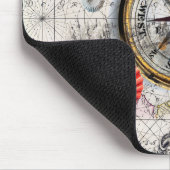 コンパス航海のヴィンテージ マウスパッド (コーナー)