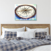 コンパス雲 キャンバスプリント (インサイチュ (寝室))