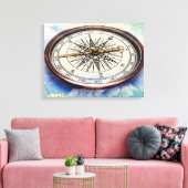 コンパス雲 キャンバスプリント (インサイチュ (リビング))