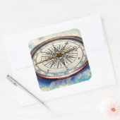 コンパス雲 スクエアシール (封筒)