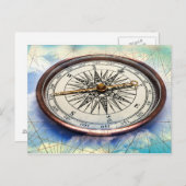 コンパス雲 ポストカード (正面/裏面)