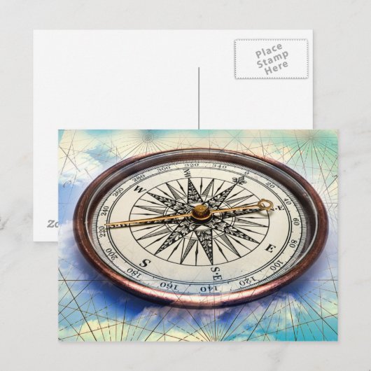 コンパス雲 ポストカード (正面/裏面)
