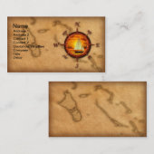 コンパス面図の航行 名刺 (正面/裏面)