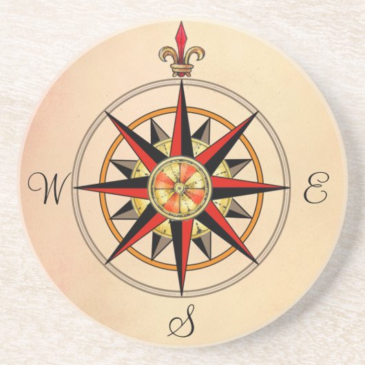 コンパス面図 コースター (正面)