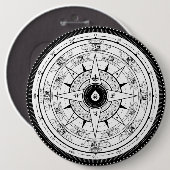 コンパス面図-ボタン(白い) 缶バッジ (正面&裏面)