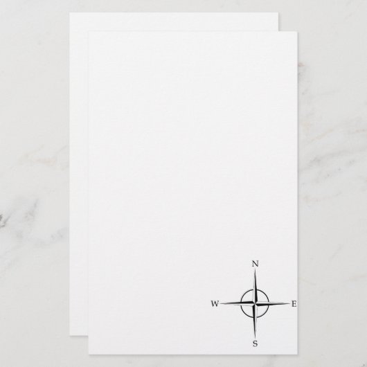 コンパス面図 便箋 (正面/裏面)