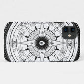 コンパス面図- Iphone5場合(白い) Case-Mate iPhoneケース (裏面(横))