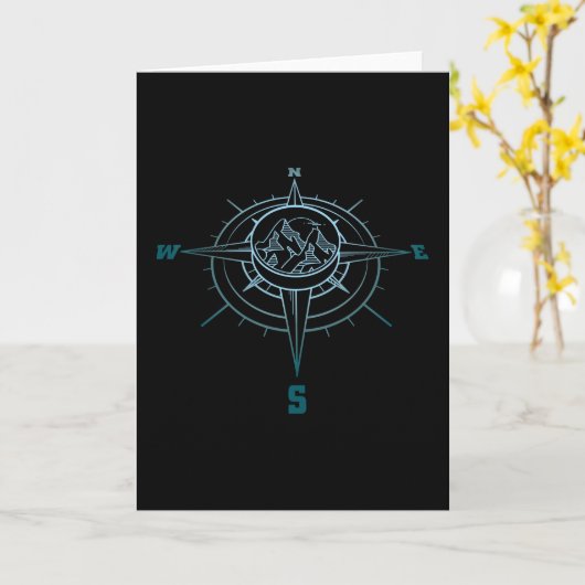 コンパス カード (黄色い花)