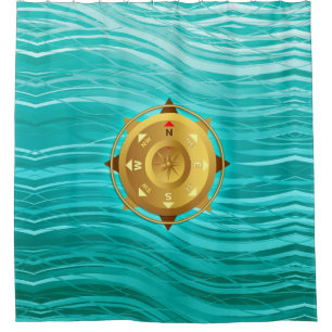 コンパス シャワーカーテン