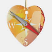 コンパス セラミックオーナメント (右)