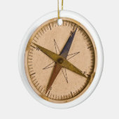 コンパス セラミックオーナメント (左)