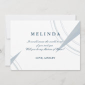 コンパス ナウチカル あなたは私の名誉の女主人になってもらえますか 招待状 (裏面)