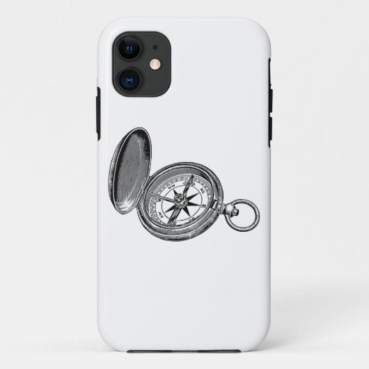 コンパス ナビゲーション 方位 Case-Mate iPhoneケース (裏面)