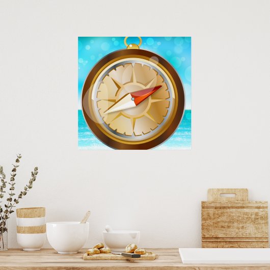 コンパス ポスター (キッチン)