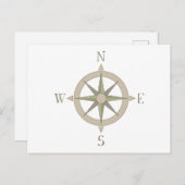コンパス ポストカード (正面/裏面)