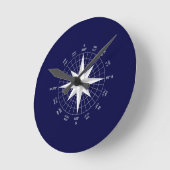 コンパス ラウンド壁時計 (傾斜)