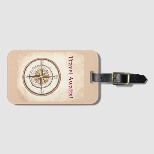 コンパス ラゲッジタグ (正面横)
