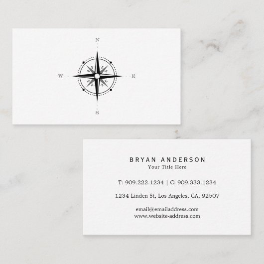 コンパス 名刺 (正面/裏面)