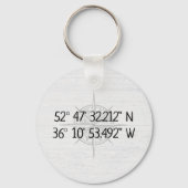 コンパスGPSホーム座標 キーホルダー (正面)