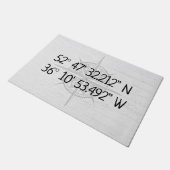 コンパスGPSホーム座標 ドアマット (アングル)