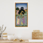 コンパニオンとペットのチーズを持つ鷹匠、 ポスター (キッチン)