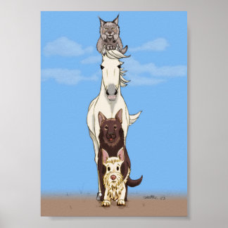 コンパニオントーテム – カラーポスター ポスター