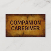 コンパニオン介護者アンティーク名刺 名刺 (正面)