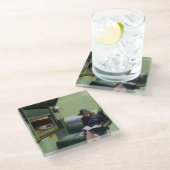 コンパートメントCのエドワード・ホッパー著車293 ガラスコースター (アングル)