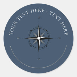 コンパ航海のスクラシックラウンドステッカー ラウンドシール