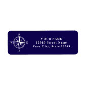 コンパ航海のス星カスタム差出人住所ラベル ラベル (正面)